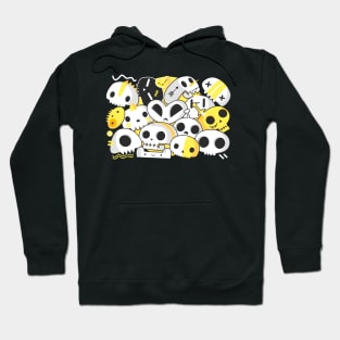 Skull Doodle GOLD Hoodie